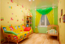 Натяжной потолок для детских комнат