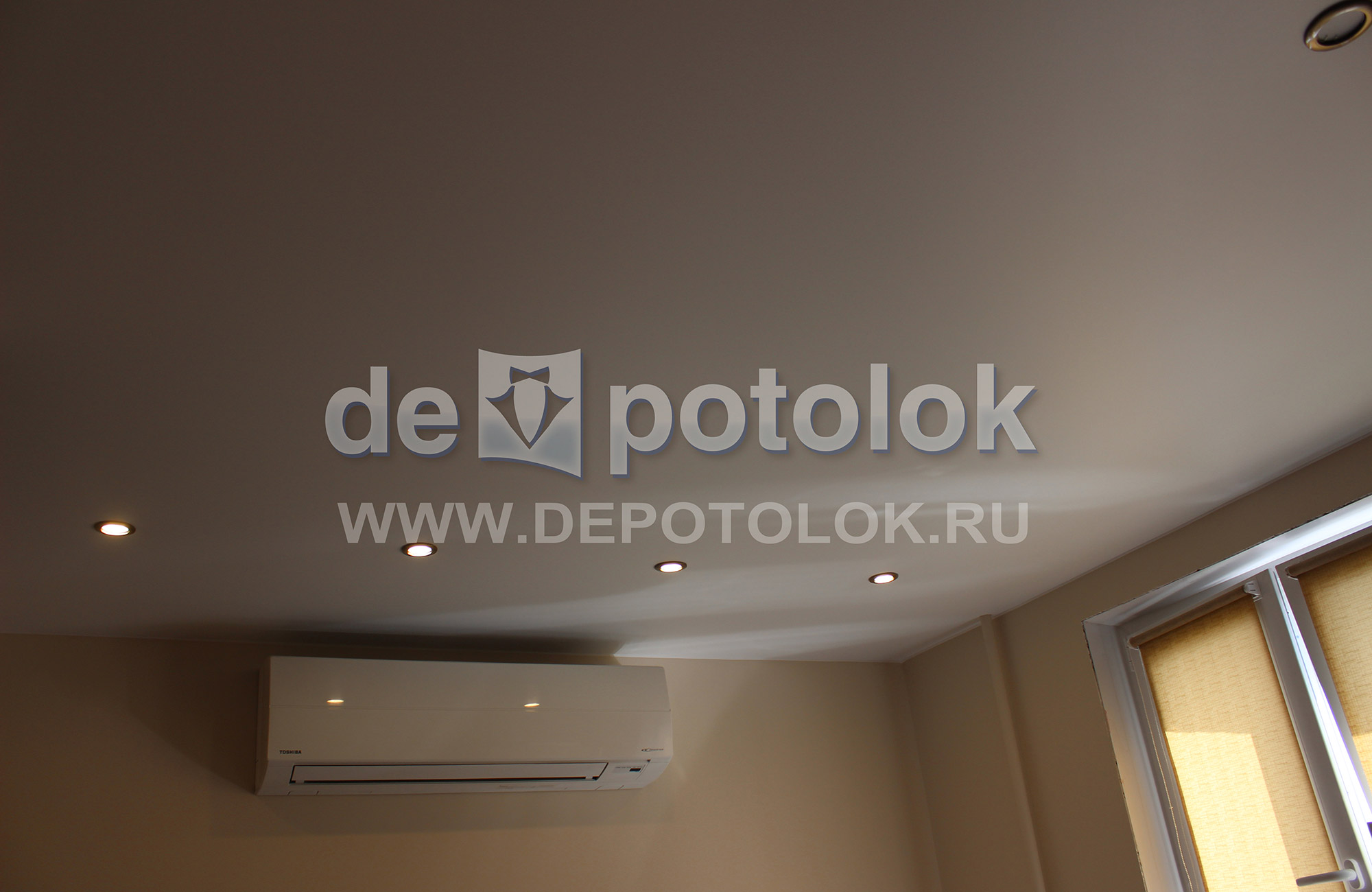 Потолок Сатин Матовый Фото